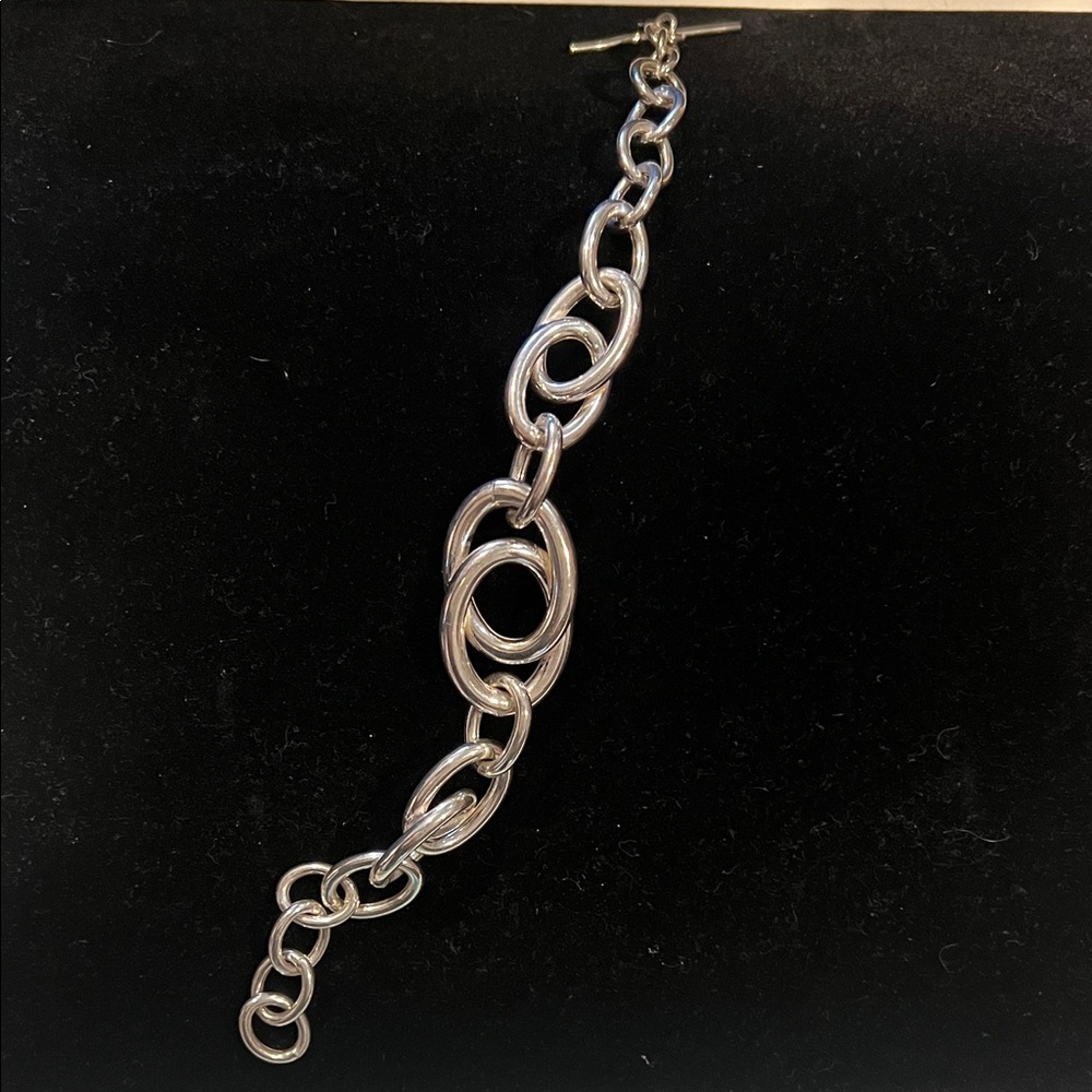 Luna / Italy Sterling Silver Chain Bracelet Vintage